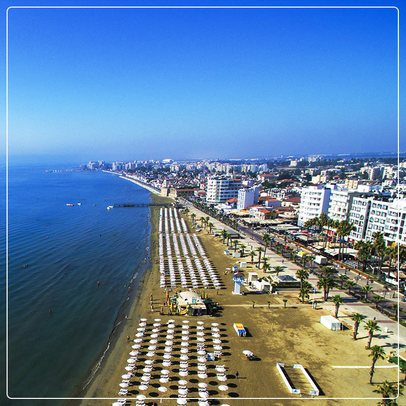Finiokoudes Beach Larnaca, Cyprus